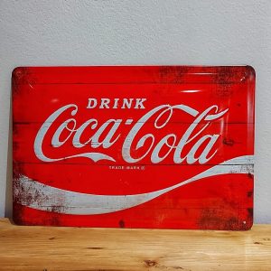 Plaque Coca Cola Red