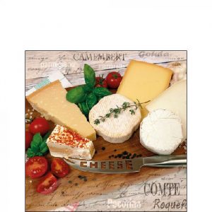 Serviettes en papier "Fromages"