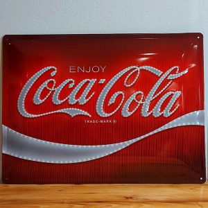 Plaque Coca Cola Red Lights