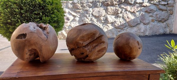 Boule déco teck – Image 2