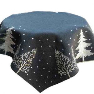 Carré anthracite sapins et pois