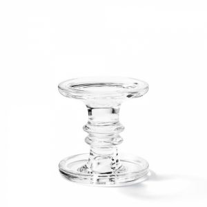 Bougeoir verre transparent GM