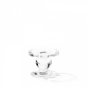 Bougeoir verre transparent PM