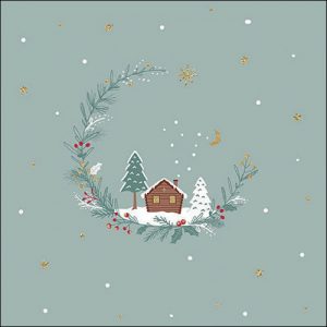 Serviettes en papier Petit chalet
